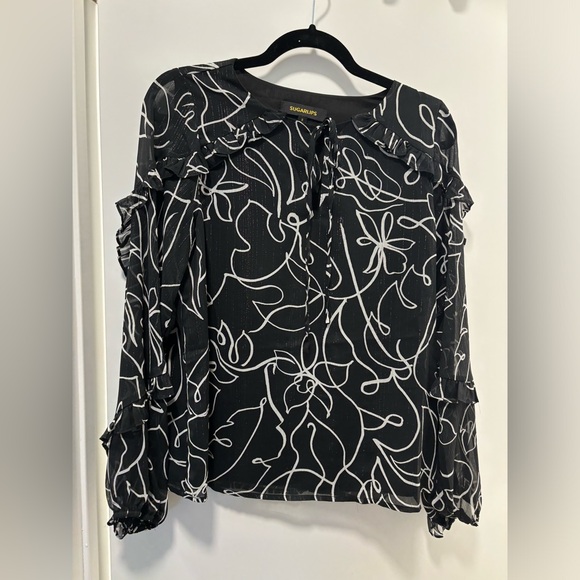 SUGARLIPS detailed blouse - Picture 2 of 5